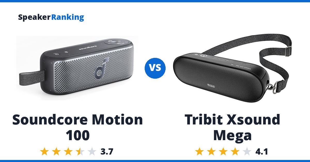 Soundcore Motion 100 vs Tribit Xsound Mega