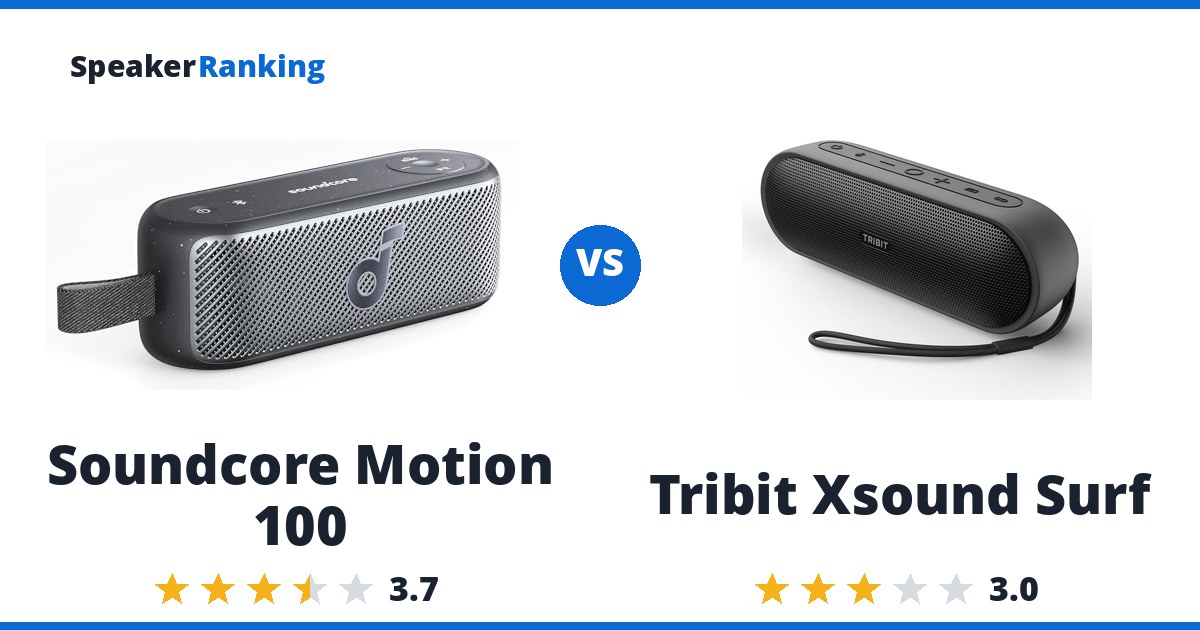 Soundcore Motion 100 vs Tribit Xsound Surf