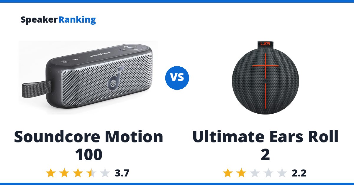 Soundcore Motion 100 vs Ultimate Ears Roll 2
