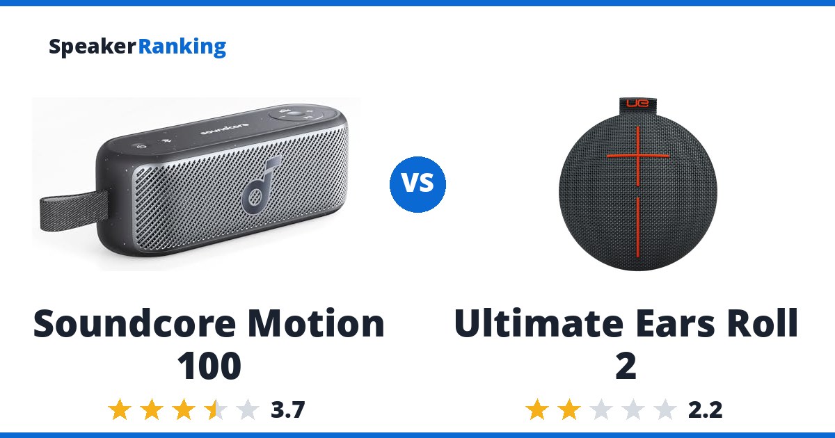 Soundcore Motion 100 vs Ultimate Ears Roll 2