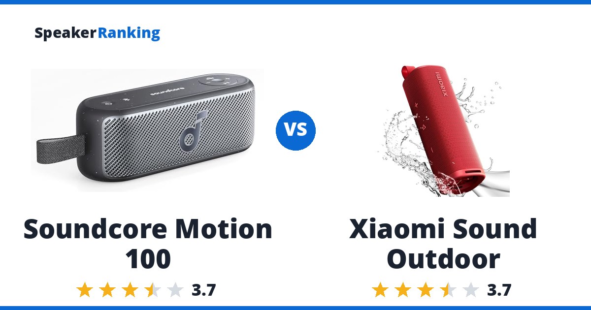 Soundcore Motion 100 vs Xiaomi Sound Outdoor