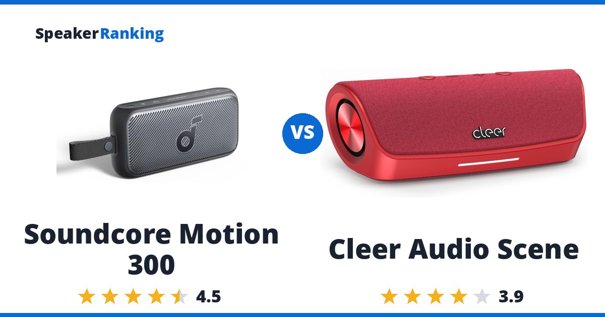 Soundcore Motion 300 vs Cleer Audio Scene