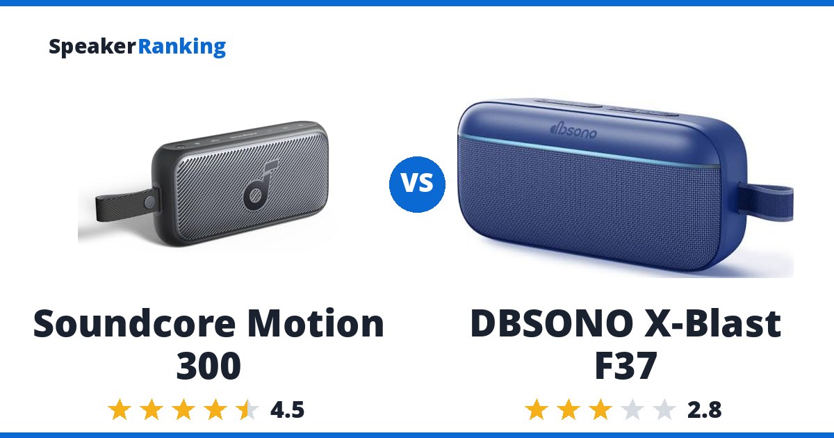 Soundcore Motion 300 vs DBSONO X-Blast F37