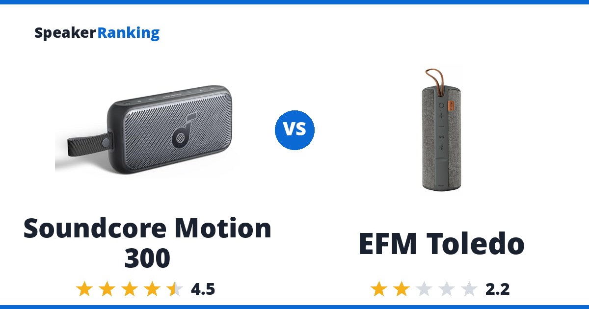Soundcore Motion 300 vs EFM Toledo
