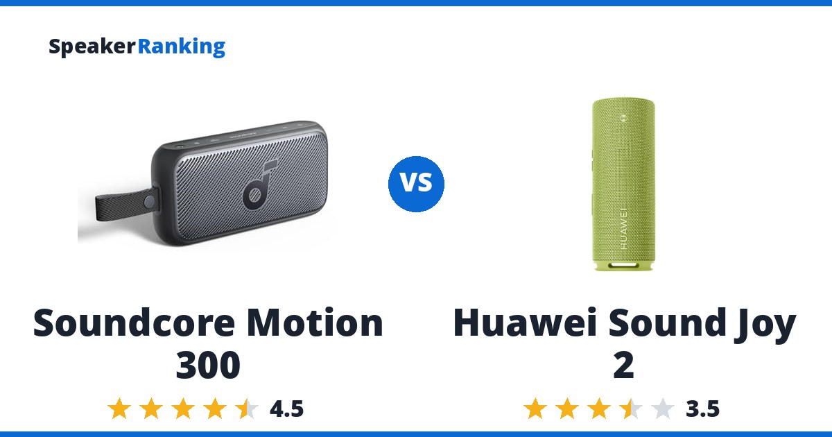 Soundcore Motion 300 vs Huawei Sound Joy 2