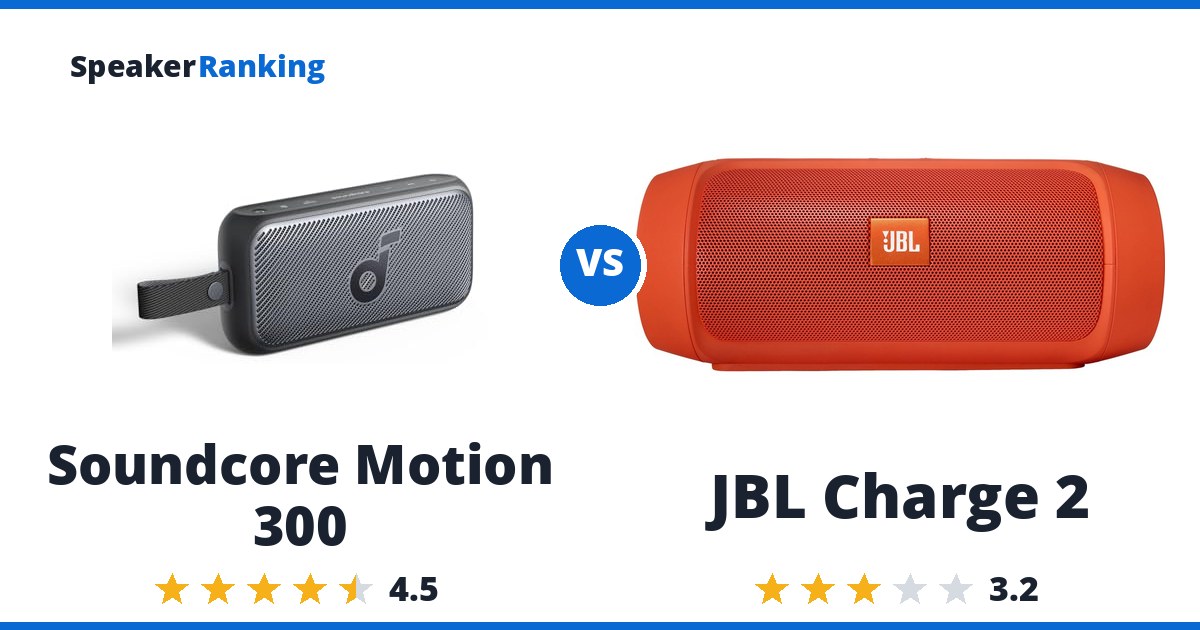 Soundcore Motion 300 vs JBL Charge 2