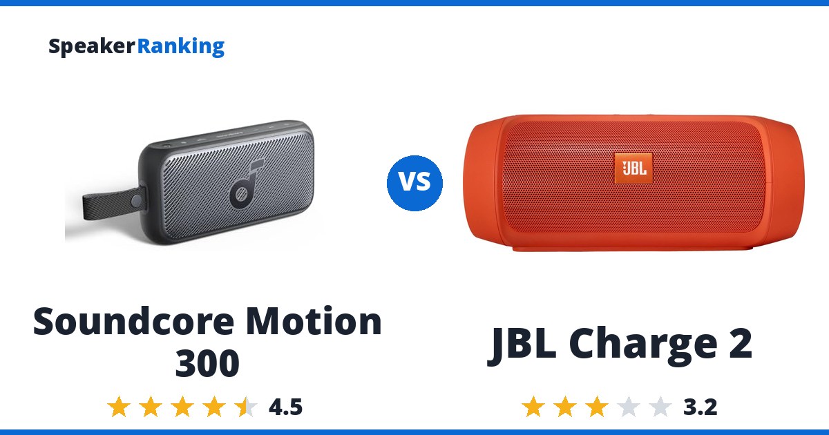 Soundcore Motion 300 vs JBL Charge 2