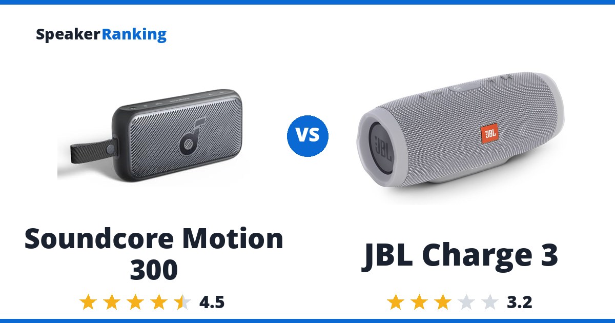 Soundcore Motion 300 vs JBL Charge 3