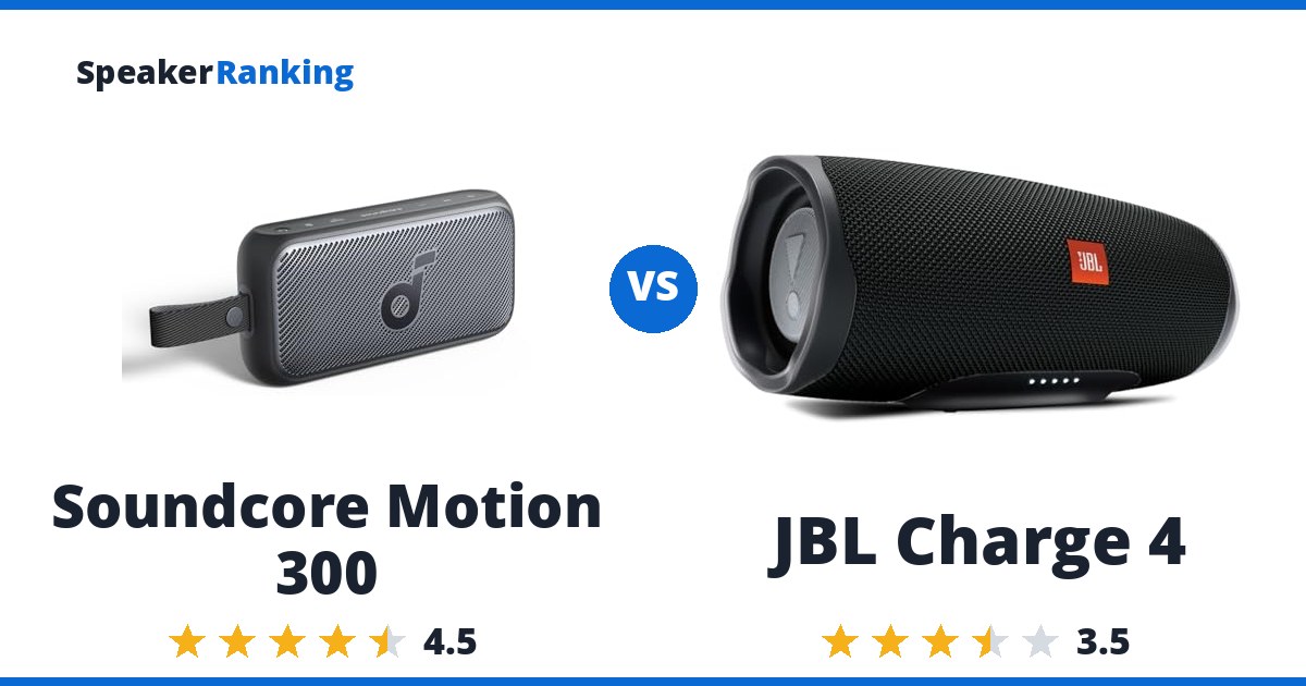Soundcore Motion 300 vs JBL Charge 4
