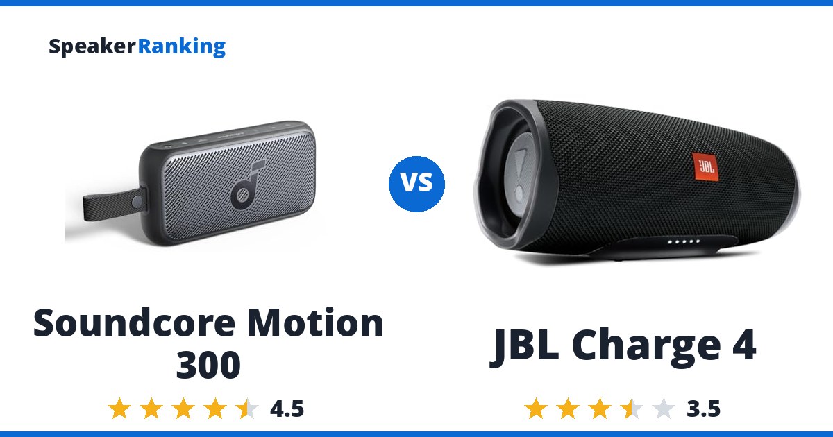 Soundcore Motion 300 vs JBL Charge 4