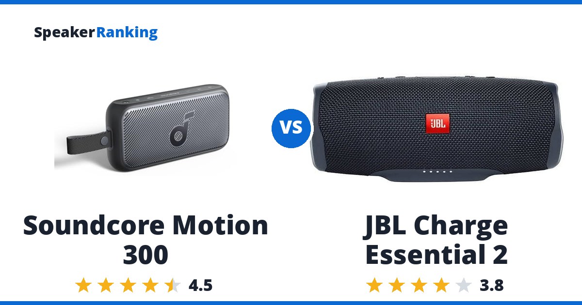 Soundcore Motion 300 vs JBL Charge Essential 2