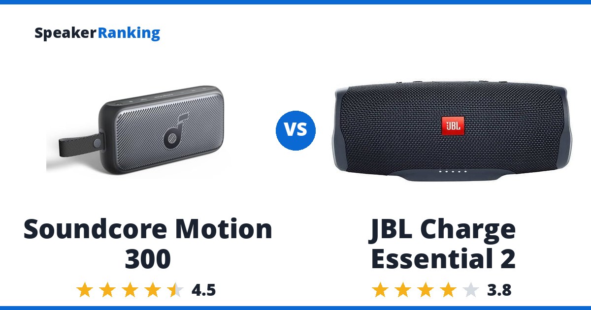 Soundcore Motion 300 vs JBL Charge Essential 2