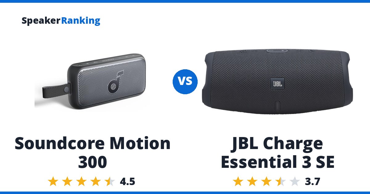 Soundcore Motion 300 vs JBL Charge Essential 3 SE