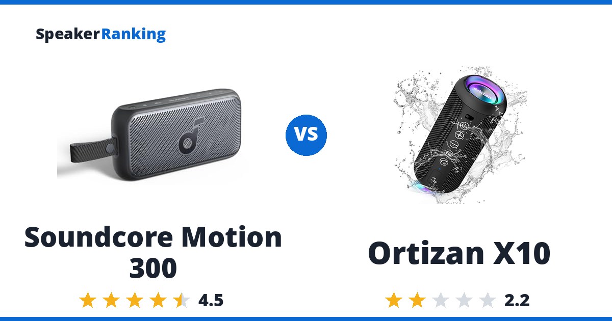Soundcore Motion 300 vs Ortizan X10