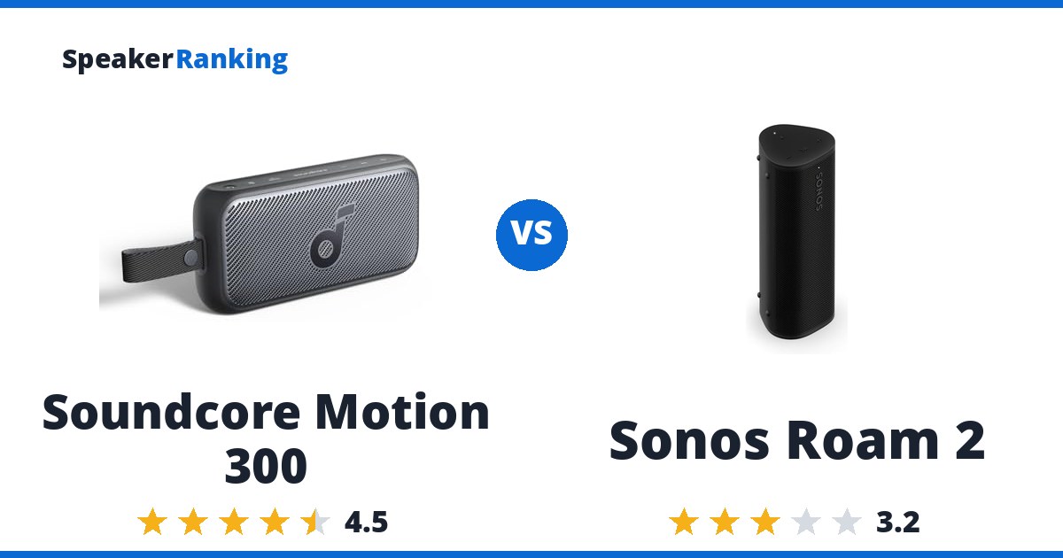 Soundcore Motion 300 vs Sonos Roam 2