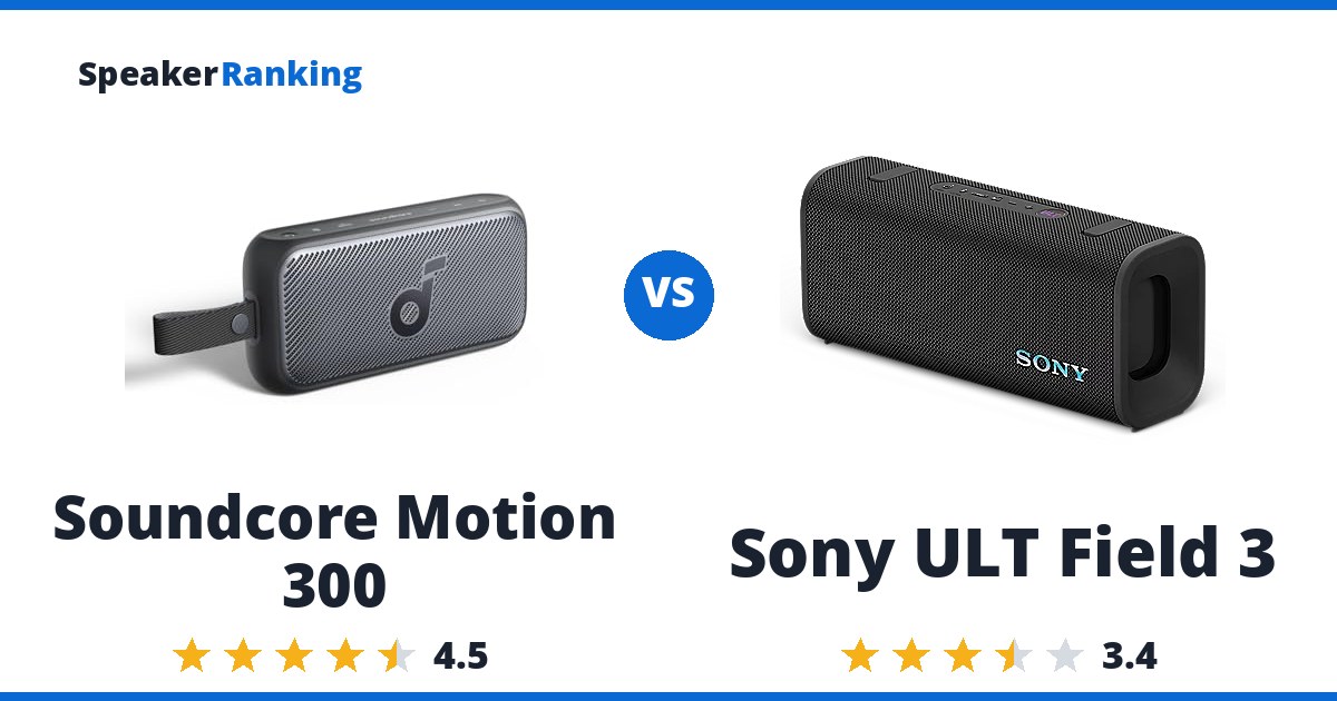 Soundcore Motion 300 vs Sony ULT Field 3