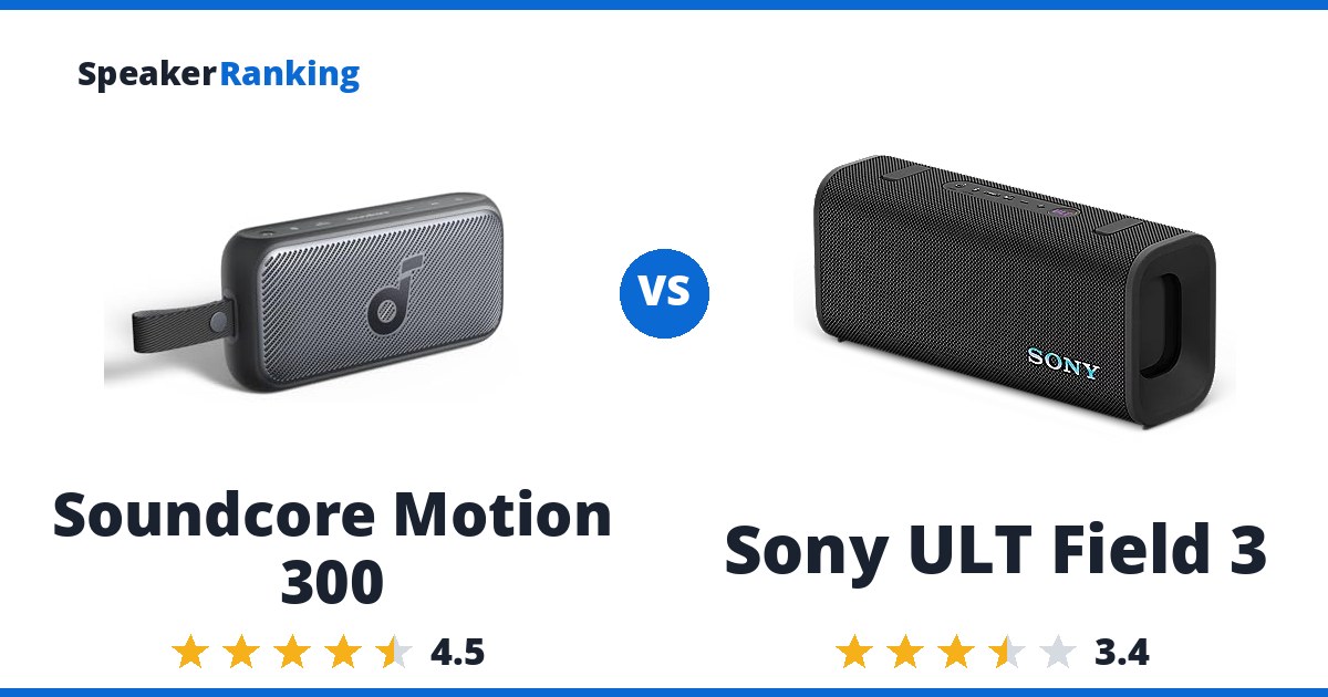 Soundcore Motion 300 vs Sony ULT Field 3