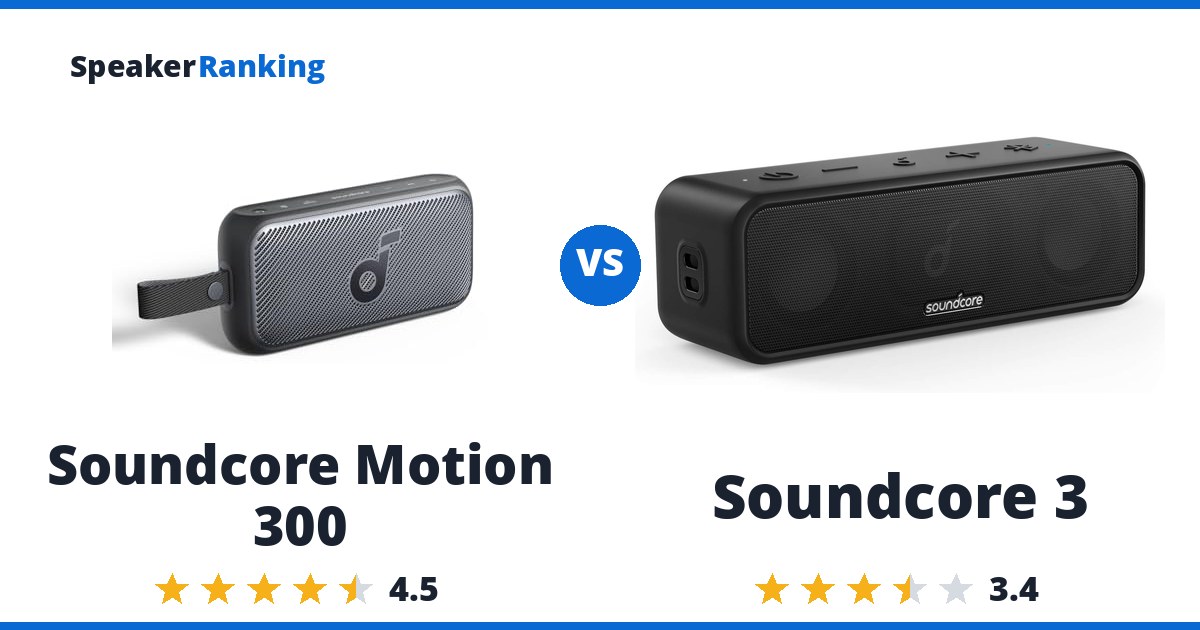 Soundcore Motion 300 vs Soundcore 3