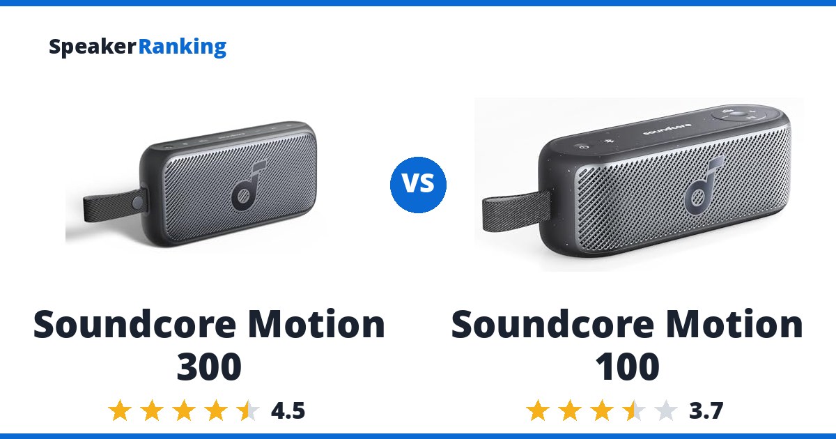Soundcore Motion 300 vs Soundcore Motion 100