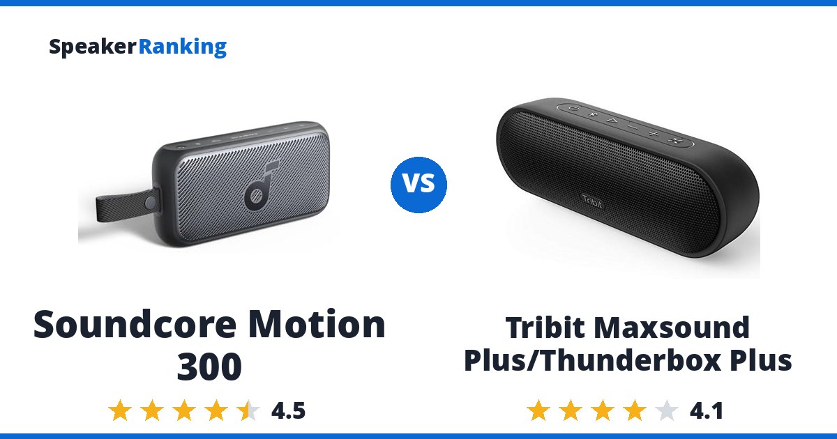 Soundcore Motion 300 vs Tribit Maxsound Plus/Thunderbox Plus