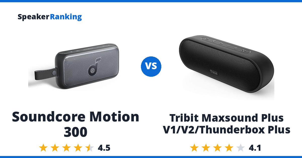 Soundcore Motion 300 vs Tribit Maxsound Plus V1/V2/Thunderbox Plus