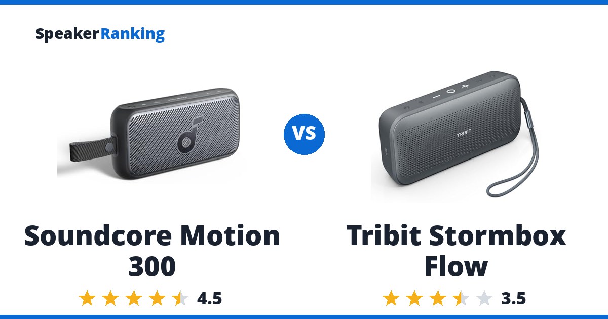 Soundcore Motion 300 vs Tribit Stormbox Flow