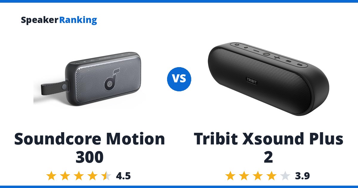 Soundcore Motion 300 vs Tribit Xsound Plus 2
