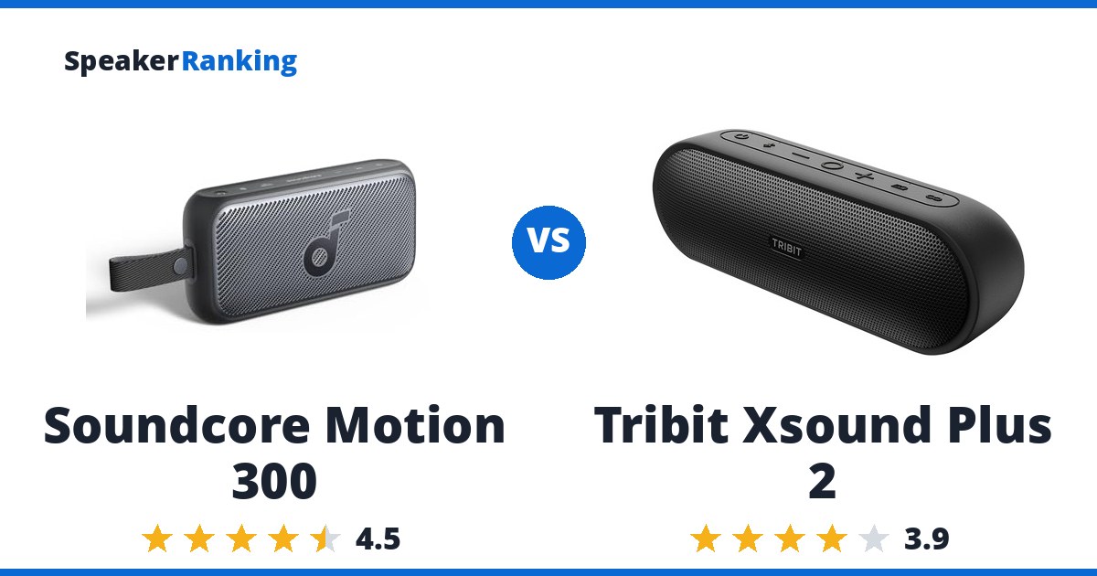 Soundcore Motion 300 vs Tribit Xsound Plus 2