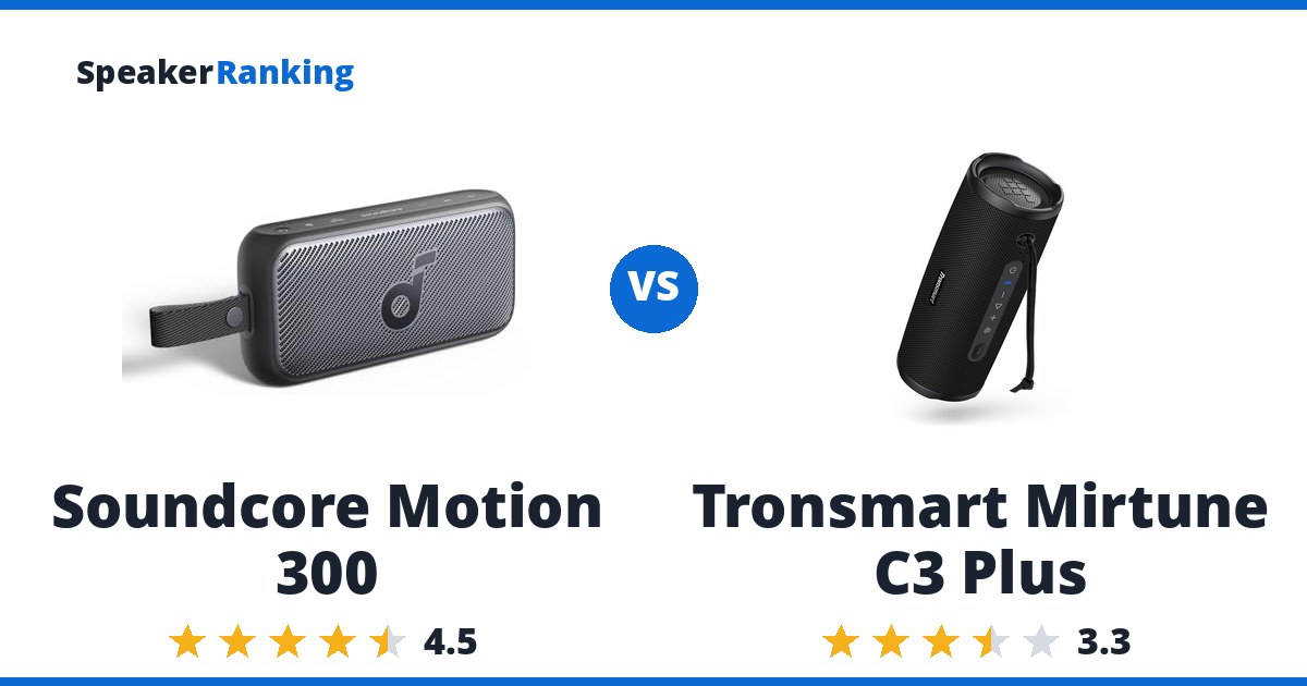 Soundcore Motion 300 vs Tronsmart Mirtune C3 Plus