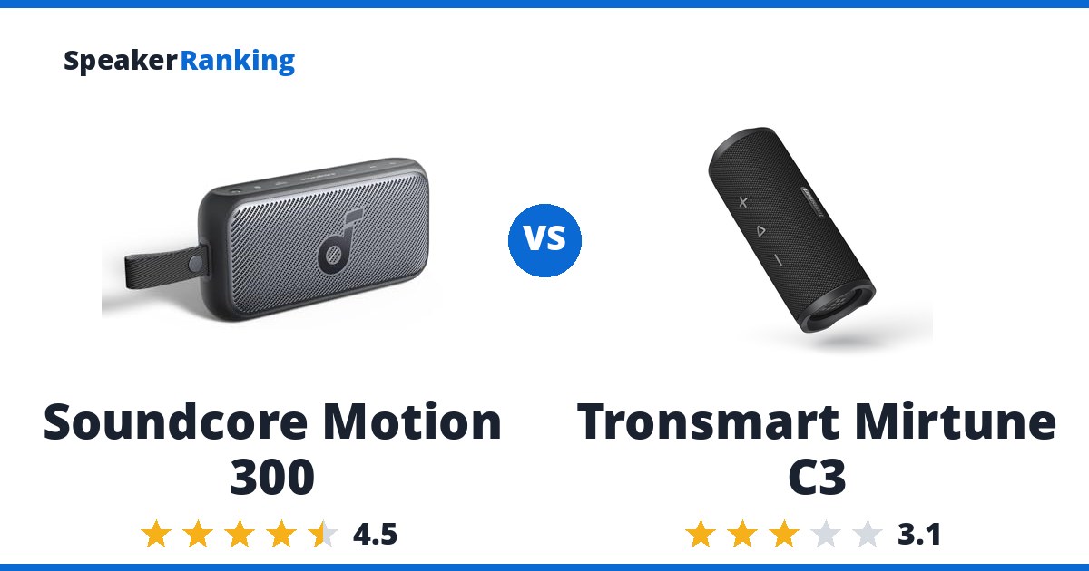 Soundcore Motion 300 vs Tronsmart Mirtune C3