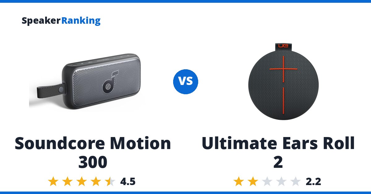 Soundcore Motion 300 vs Ultimate Ears Roll 2