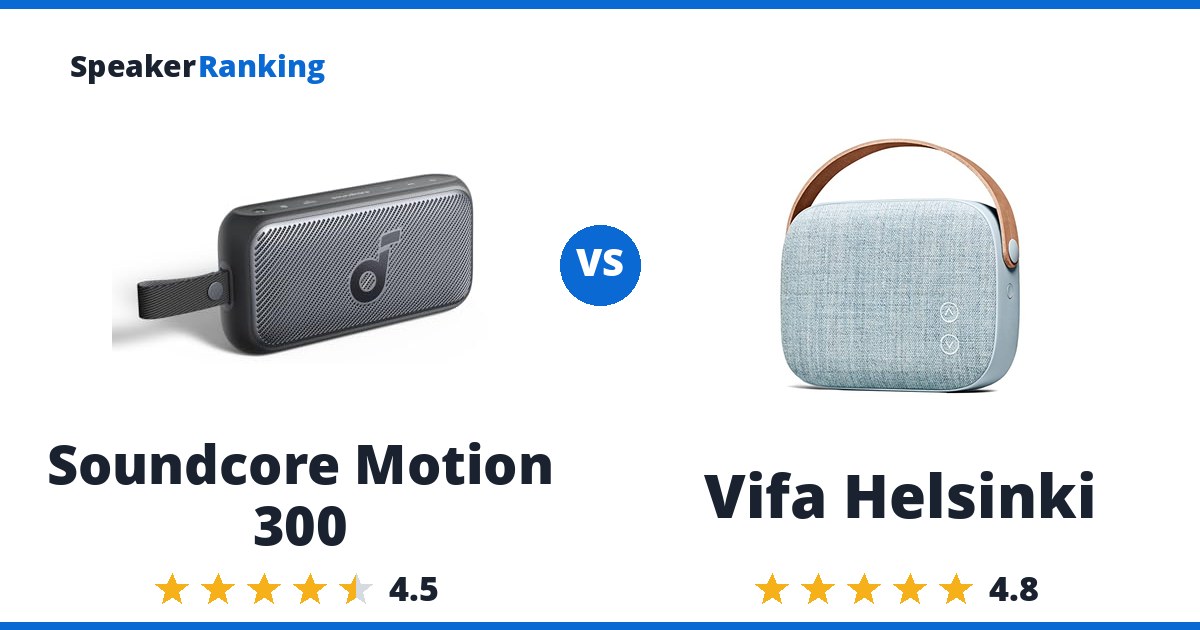 Soundcore Motion 300 vs Vifa Helsinki