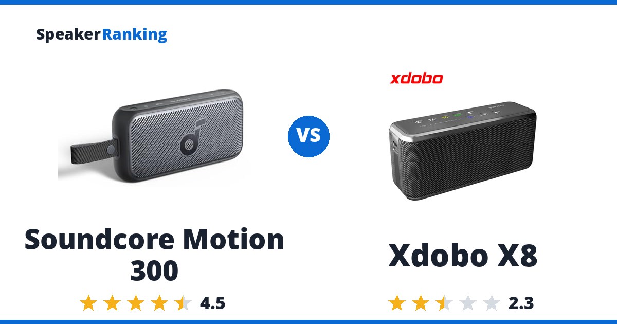 Soundcore Motion 300 vs Xdobo X8