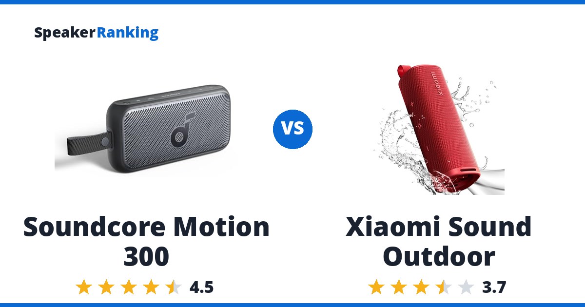 Soundcore Motion 300 vs Xiaomi Sound Outdoor