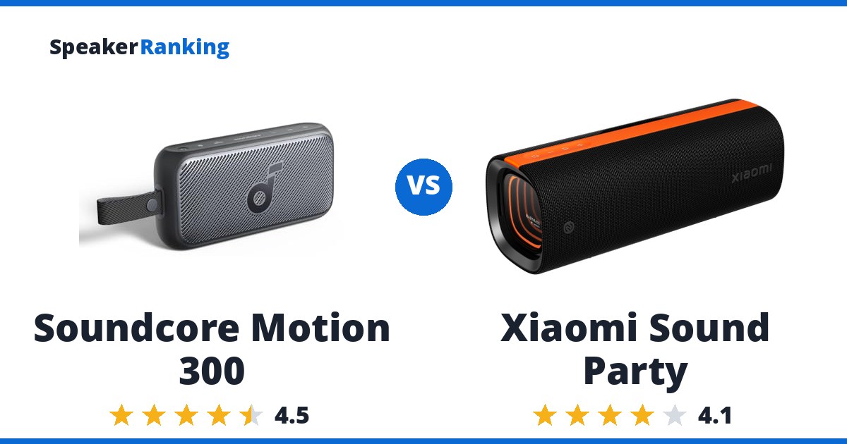 Soundcore Motion 300 vs Xiaomi Sound Party