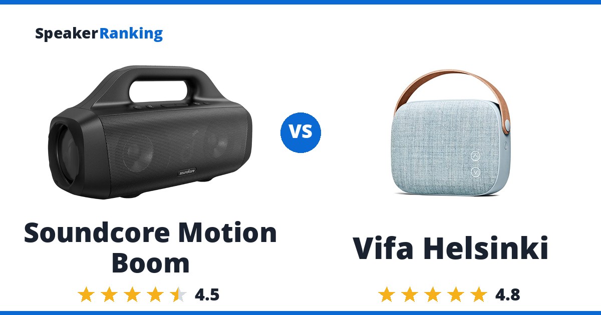 Soundcore Motion Boom vs Vifa Helsinki
