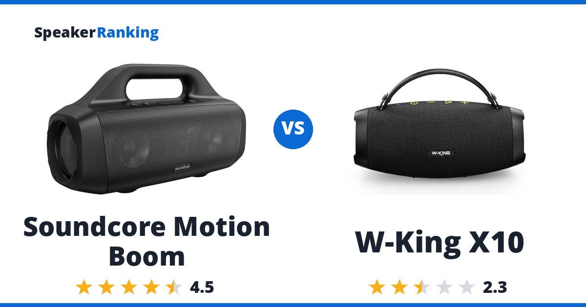 Soundcore Motion Boom vs W-King X10