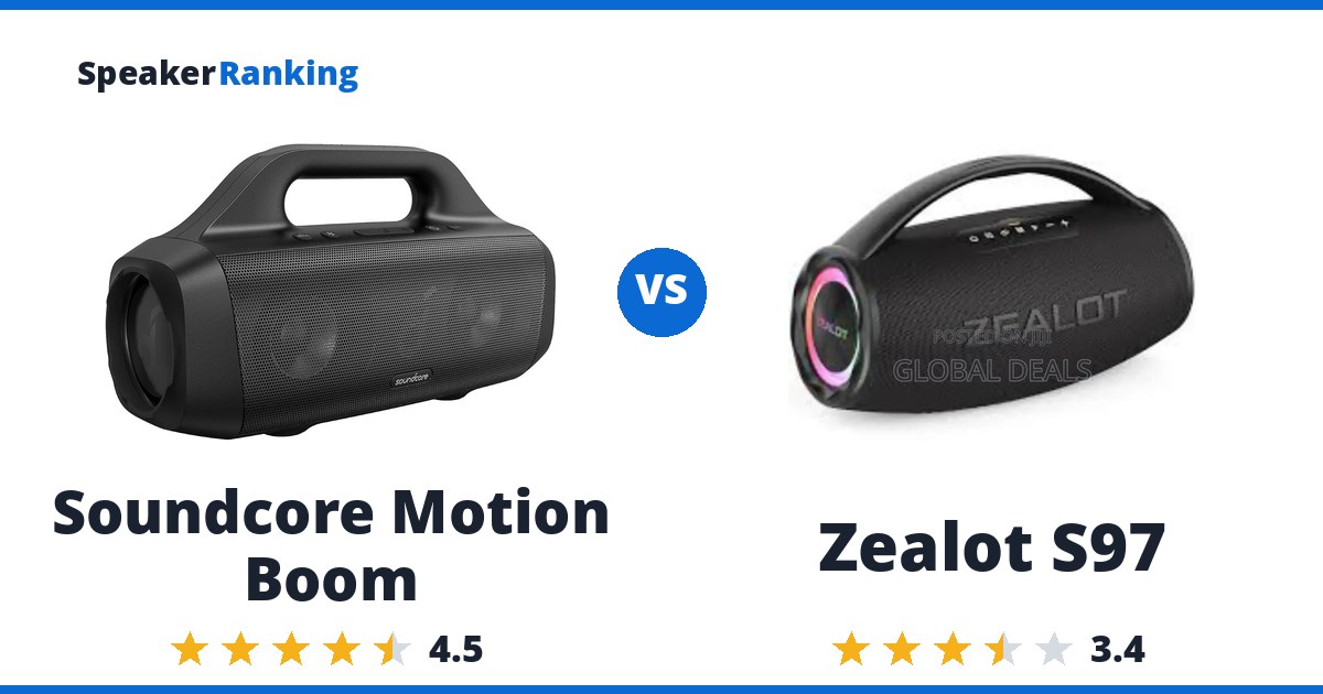Soundcore Motion Boom vs Zealot S97