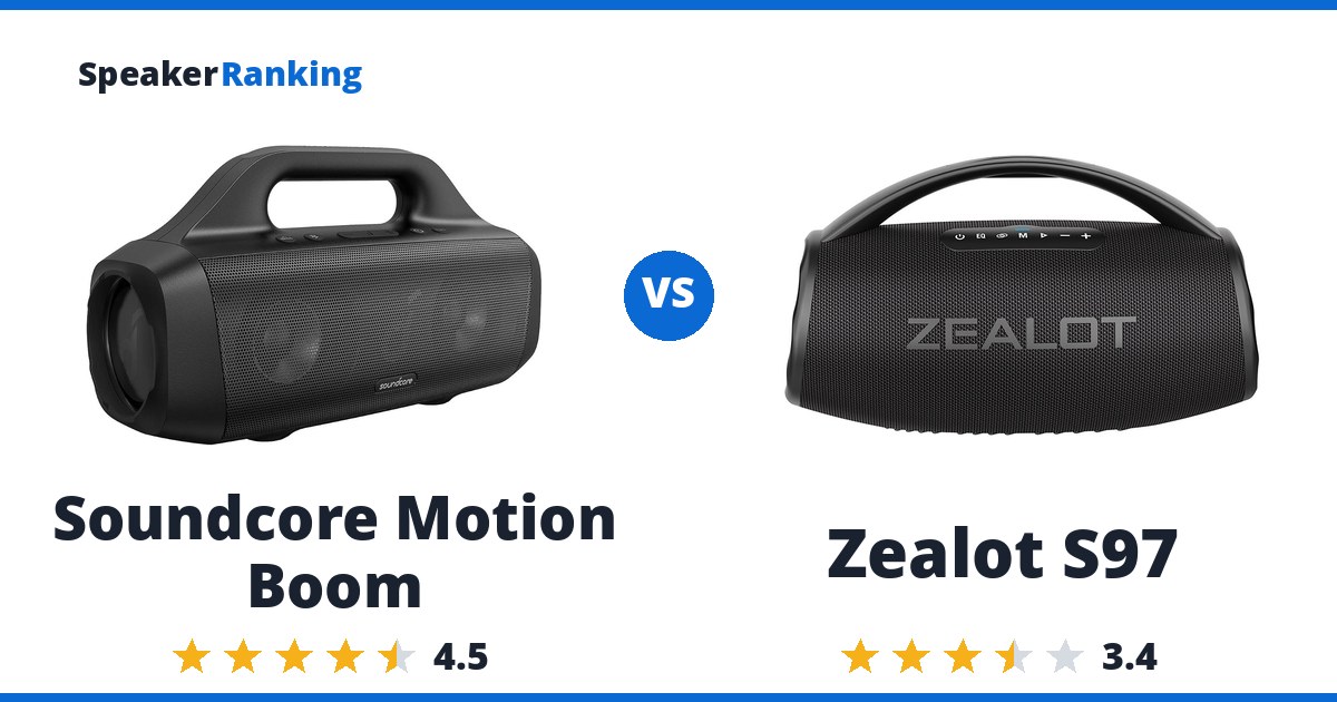 Soundcore Motion Boom vs Zealot S97
