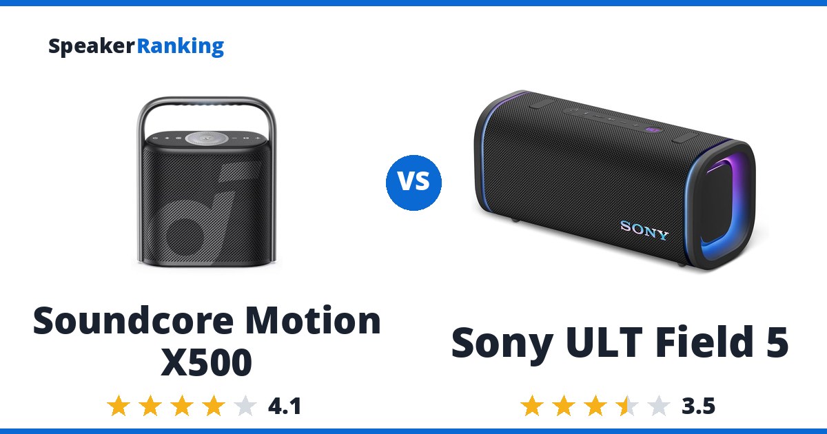 Soundcore Motion X500 vs Sony ULT Field 5