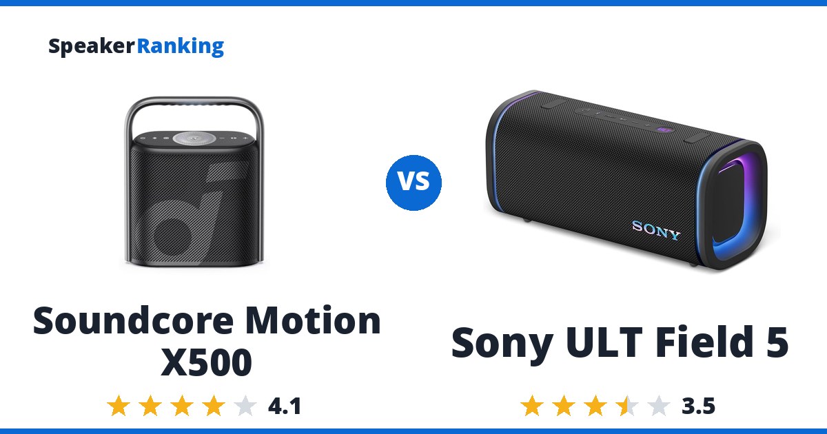 Soundcore Motion X500 vs Sony ULT Field 5