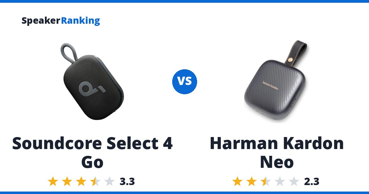 Soundcore Select 4 Go vs Harman Kardon Neo
