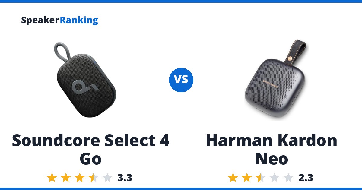 Soundcore Select 4 Go vs Harman Kardon Neo