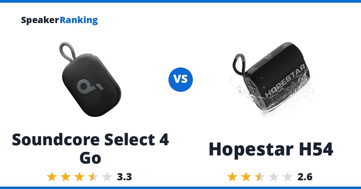 Soundcore Select 4 Go vs Hopestar H54