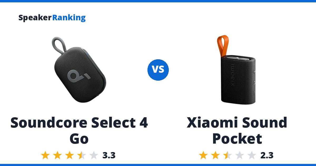 Soundcore Select 4 Go vs Xiaomi Sound Pocket