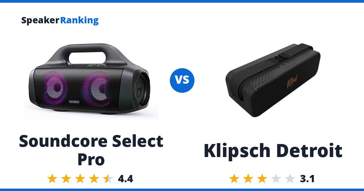 Soundcore Select Pro vs Klipsch Detroit