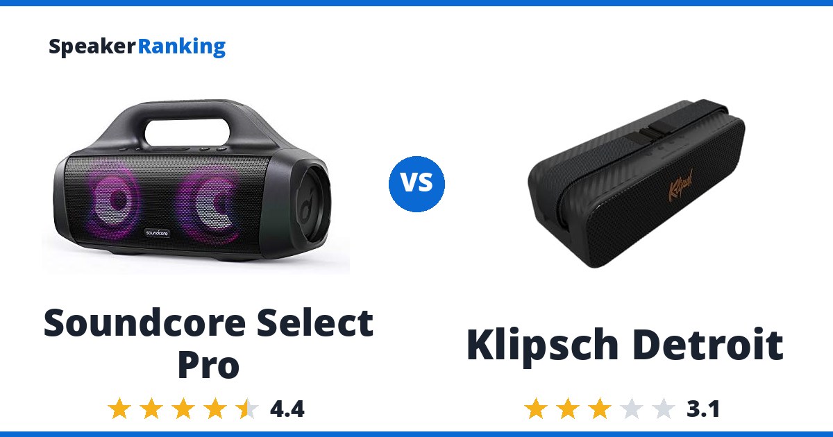 Soundcore Select Pro vs Klipsch Detroit