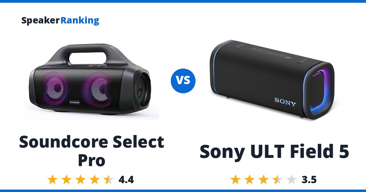 Soundcore Select Pro vs Sony ULT Field 5