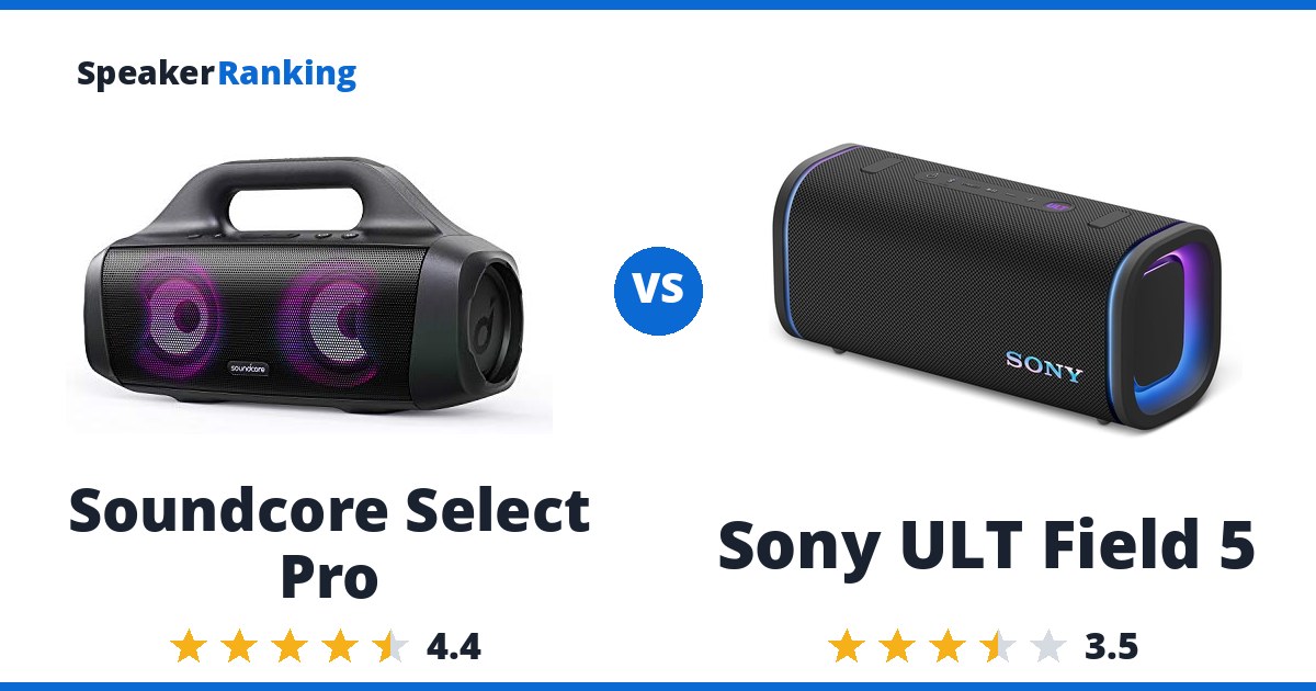Soundcore Select Pro vs Sony ULT Field 5