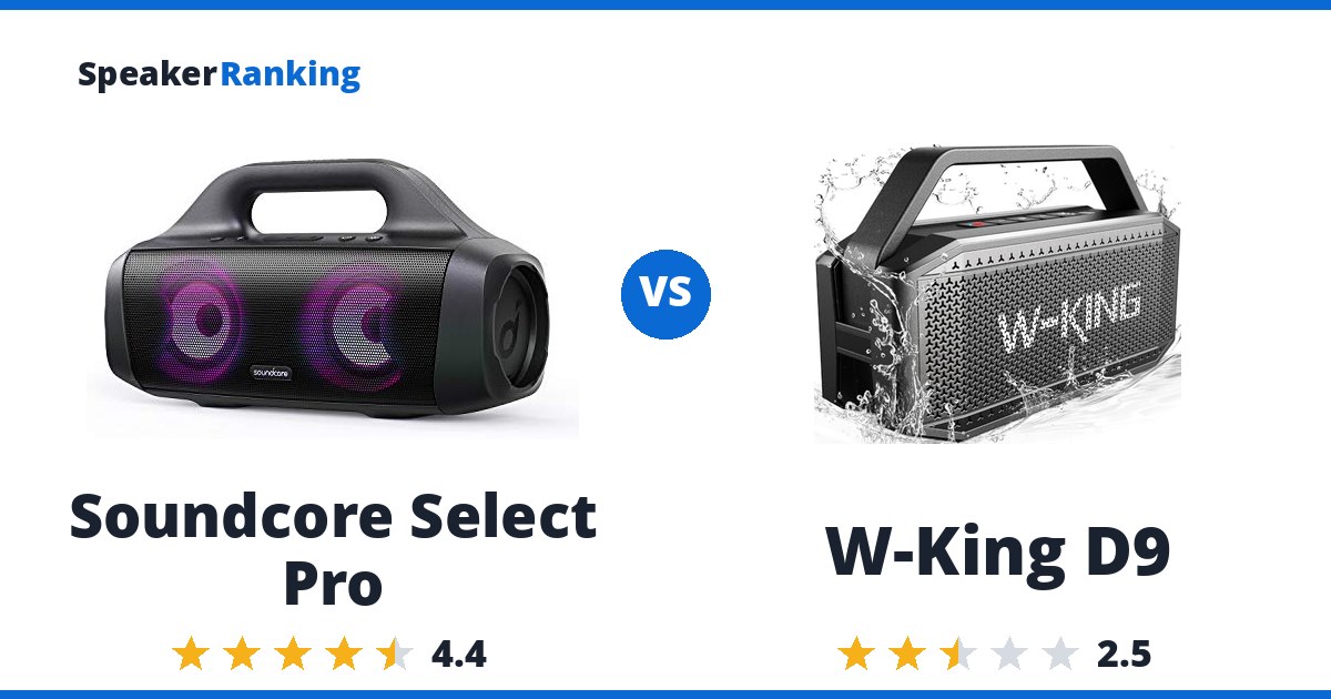 Soundcore Select Pro vs W-King D9